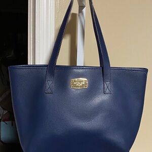 Michael Kor’s Navy Blue Leather Tote Bag